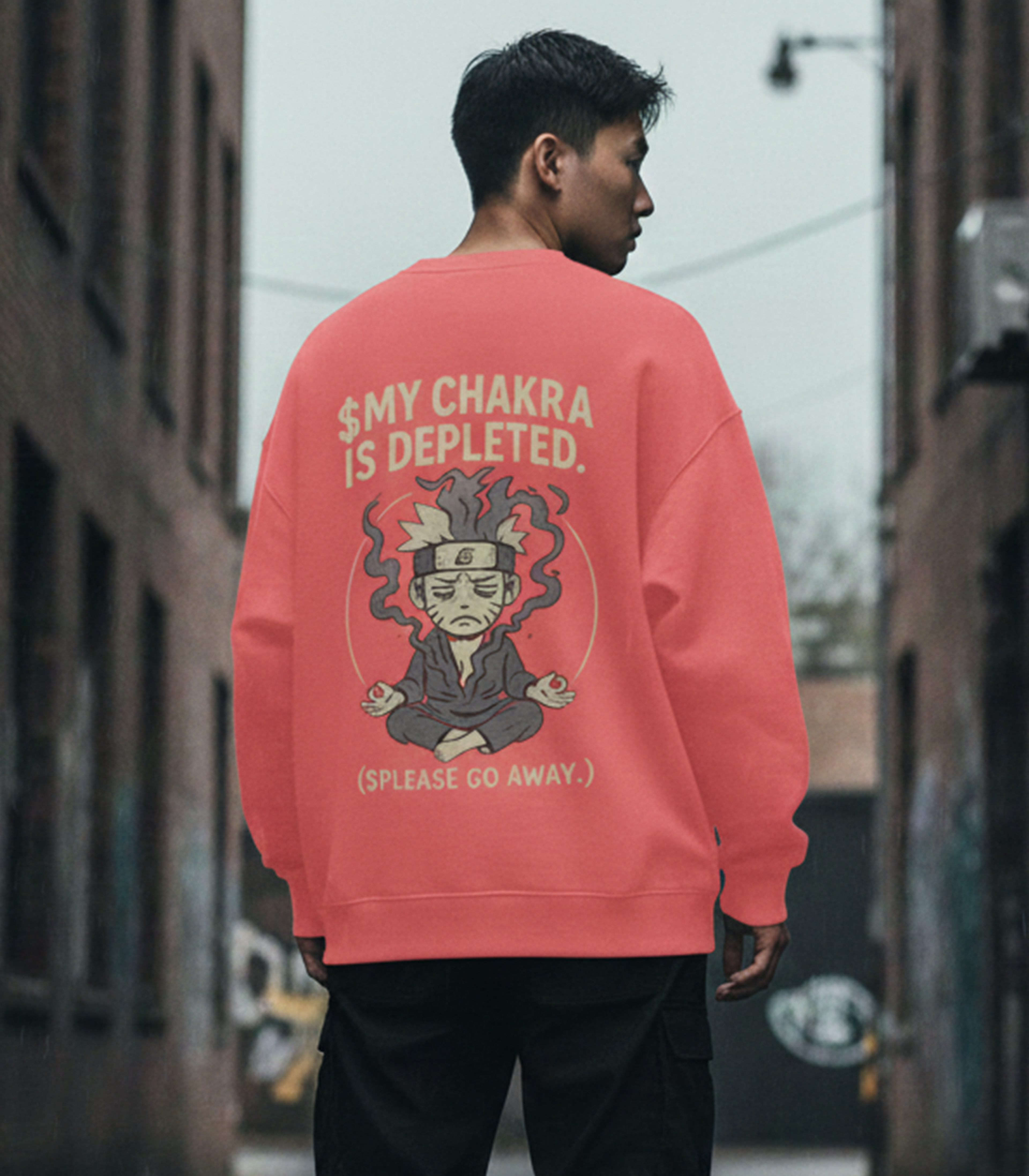 Anime Chakra Graphic Sweatshirt for Men & Women | Oversized Streetwear | DREAM SKECHER