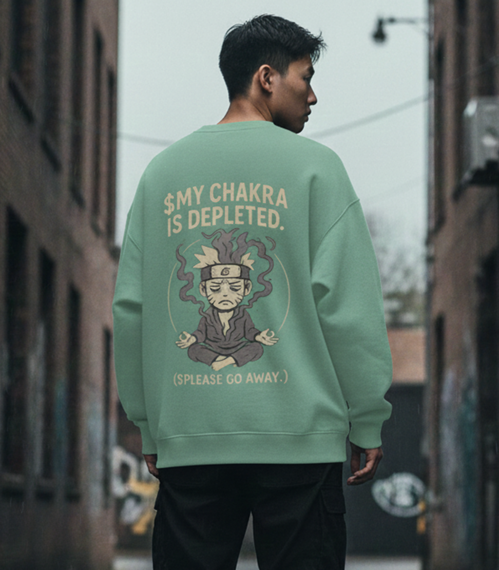 Anime Chakra Graphic Sweatshirt for Men & Women | Oversized Streetwear | DREAM SKECHER