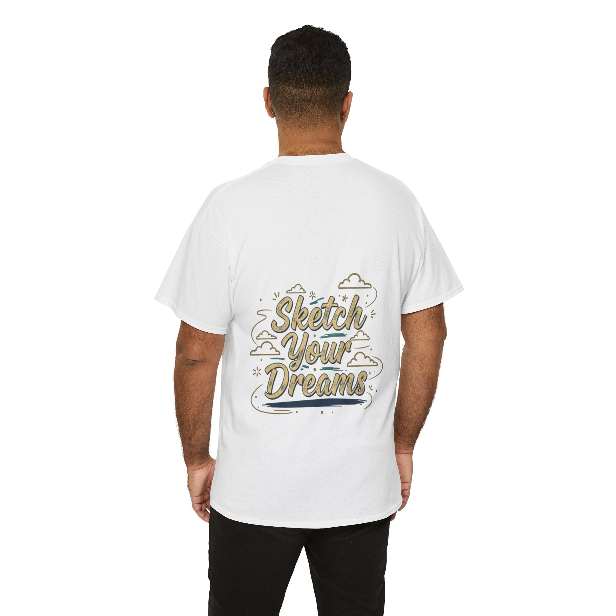 Sketch Your Dreams Tee — Inspirational Graphic T‑Shirt with Handlettered Design