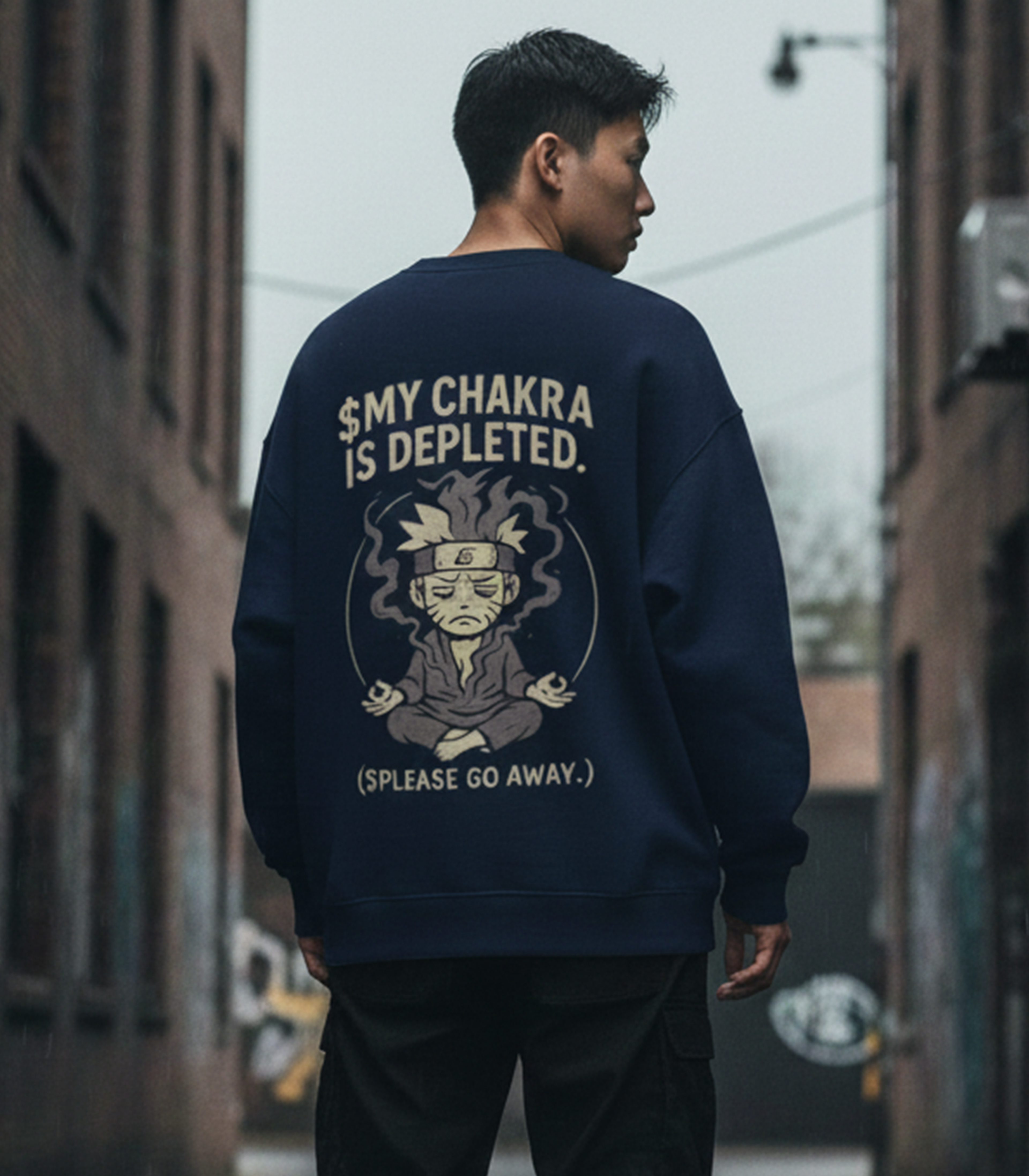 Anime Chakra Graphic Sweatshirt for Men & Women | Oversized Streetwear | DREAM SKECHER