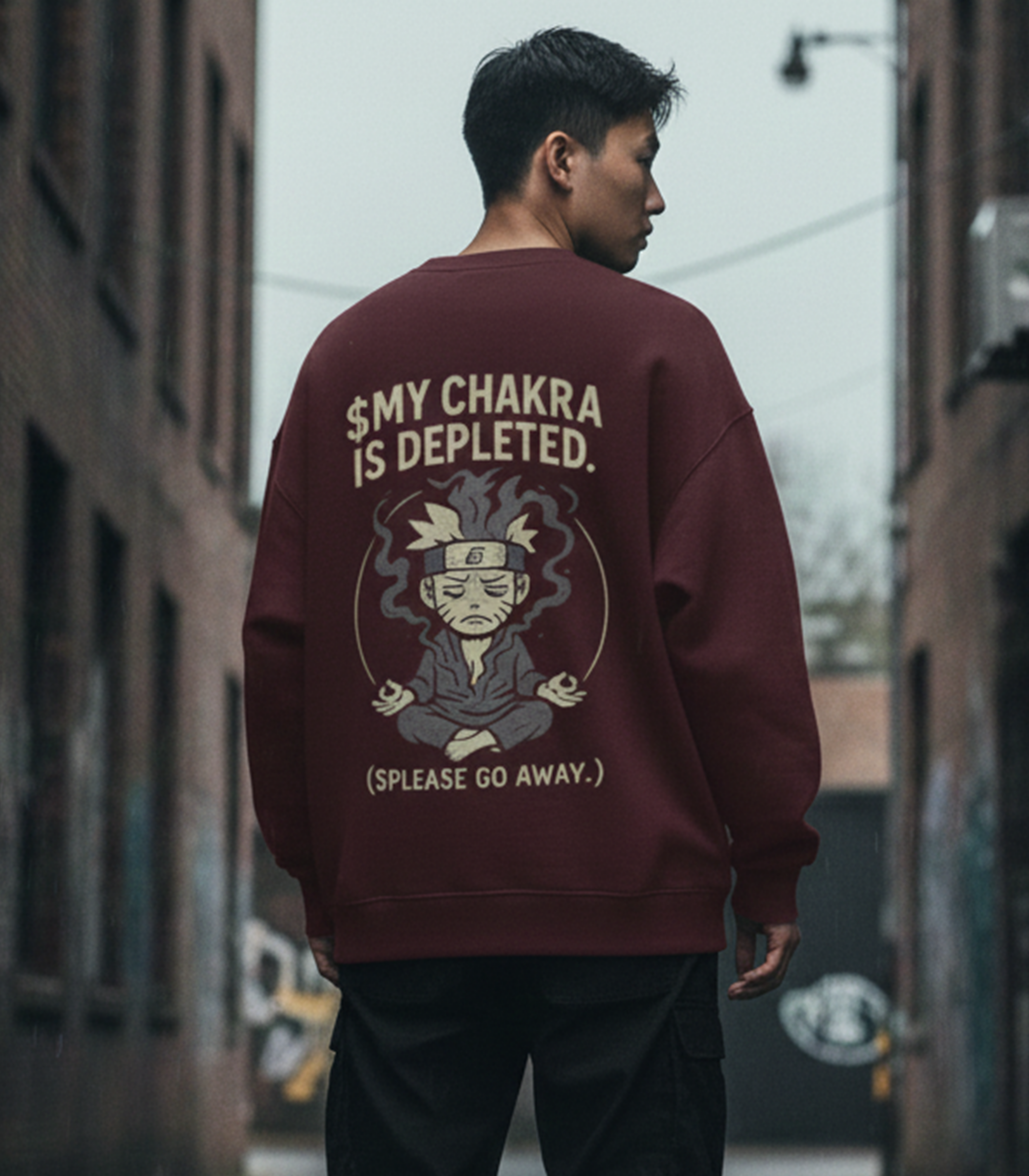Anime Chakra Graphic Sweatshirt for Men & Women | Oversized Streetwear | DREAM SKECHER