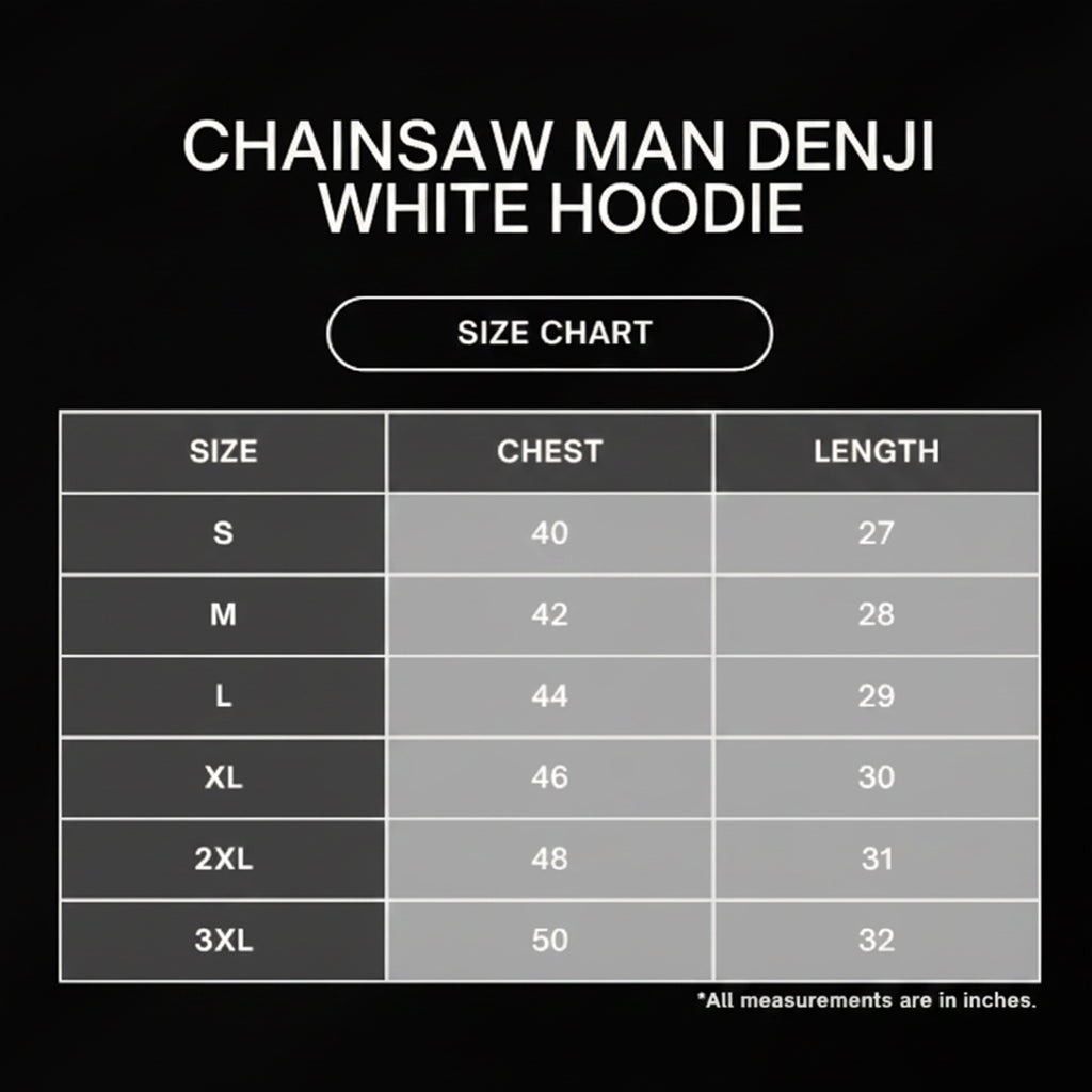 Chainsaw Man Denji White Hoodie | Minimalist CSM Devil Hunter Streetwear | Oversized Black & White Jumper | DREAM SHECHER